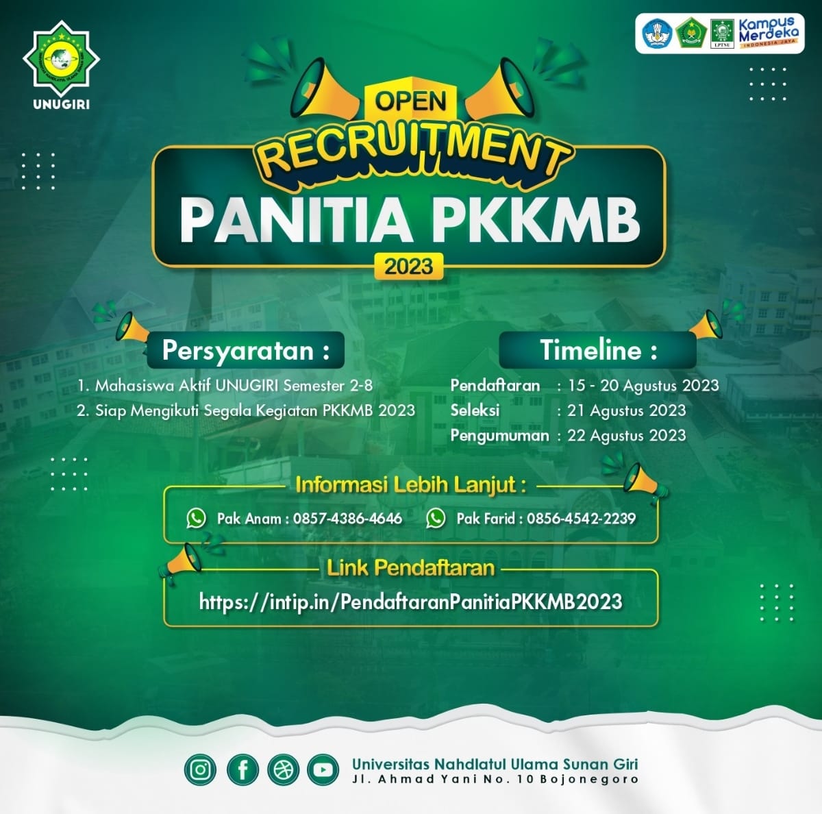Open Recruitment Panitia PKKMB 2023